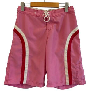 Melissa Board Shorts Womens 28 Pink Y2K Lightweight Drawstring Travel Quick Dry